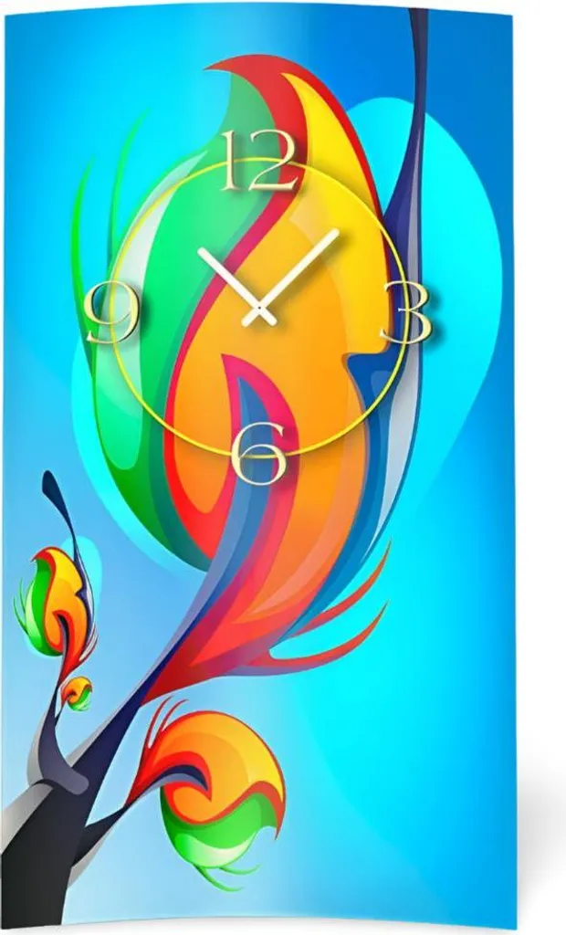 Orologio 3D Moderno dixtime 3D-0174 Rainbow Tree Silenzioso Design