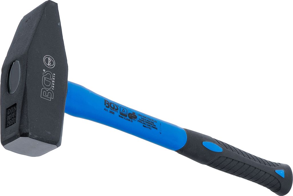 BGS 3858 Schlosserhammer, Fiberglasstiel, 2000 g
