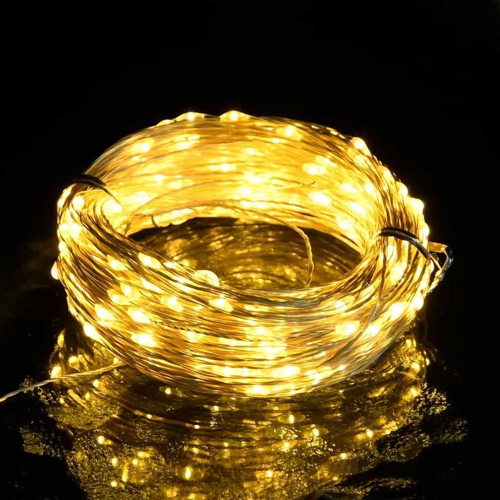 vidaXL LED světelný řetěz se 150 LED diodami v teplé bílé Obrázek produktu 