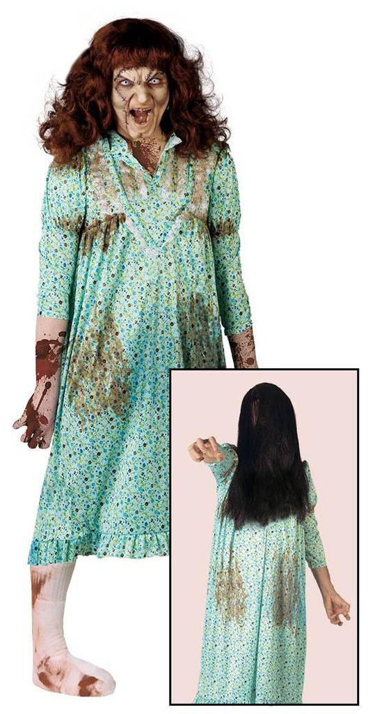 Besessene im Nachthemd Zombie-Kostüm für Damen, Gr. M/L, Produktbild 