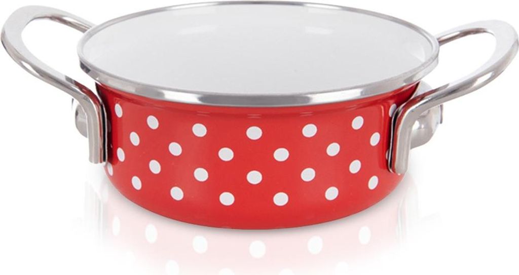 Orion | Pánev - červená - 14 cm - 650 ml - smaltovaná ocel Obrázek produktu 