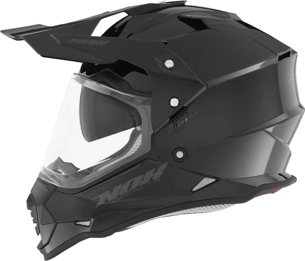 Casque de Moto Cross et Route N312 Dualsport Noir Brillant Intégral M