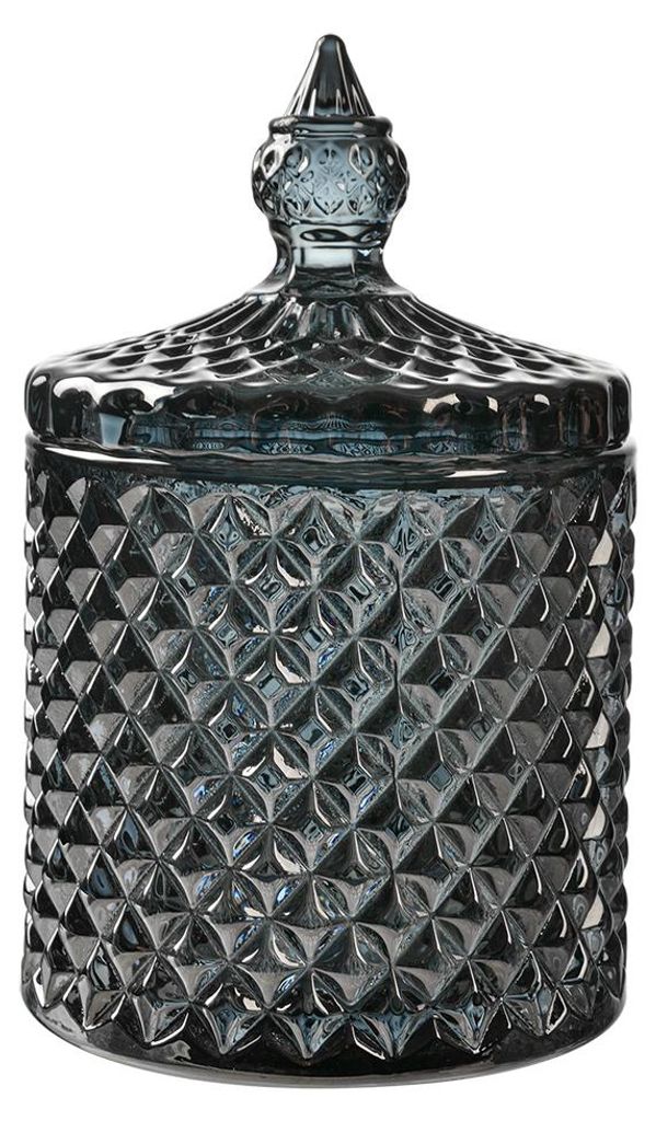 Clayre & Eef Pot en verre Ø 9x14 cm Gris Verre Image du produit 