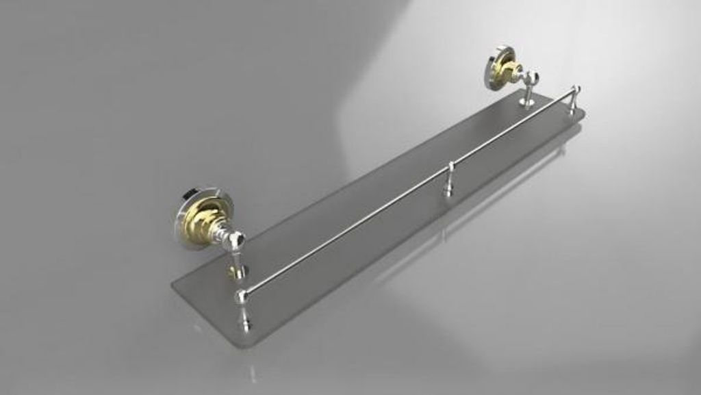 Mensola per bagno Bemeta RETRO in vetro con sifone Immagine del prodotto 