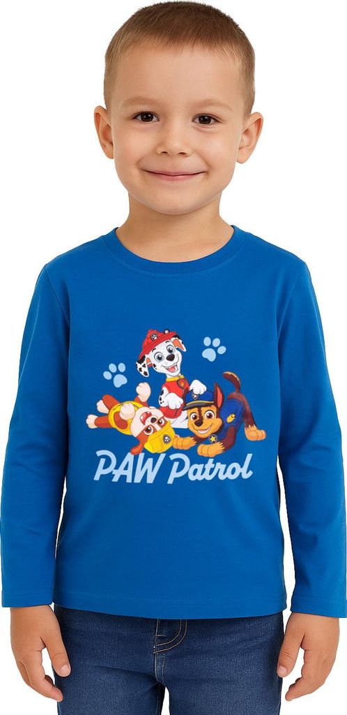 Paw Patrol Pullover für Jungen - Kinder Sweatshirt Oberteil Langarm Blau 86-92