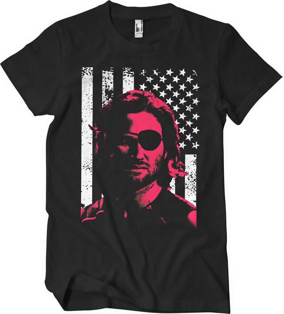 Plissken Stars and Stripes T-Shirt - Small - Black