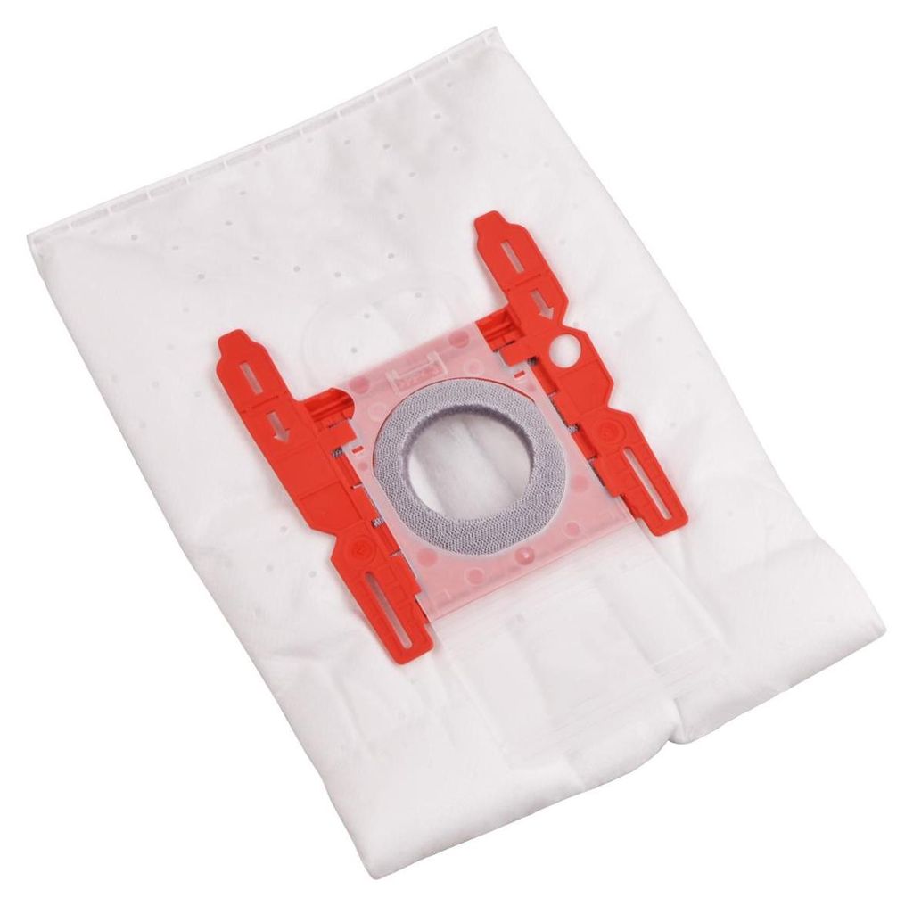 A close-up shot of a vacuum cleaner bag.