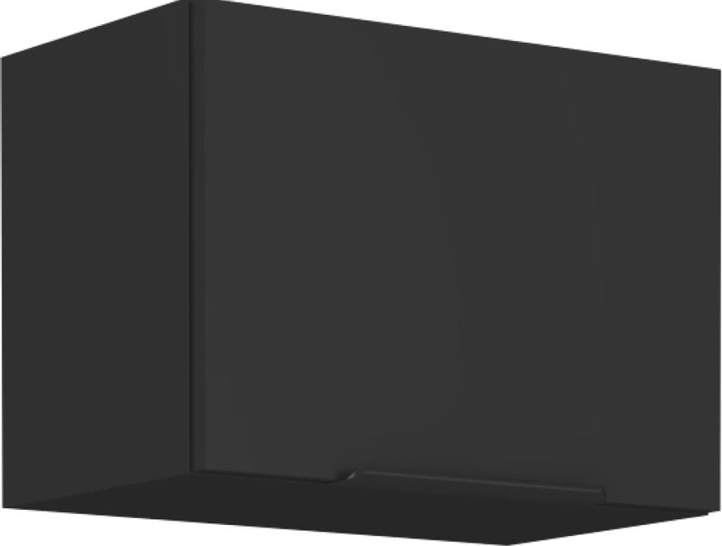 Kondela Oberer Küchenschrank Siber 50 GU-36 1F - schwarz Produktbild 