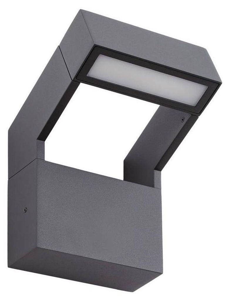 Arcchio LED-Außenwandleuchte Kovato, dunkelgrau, IP65