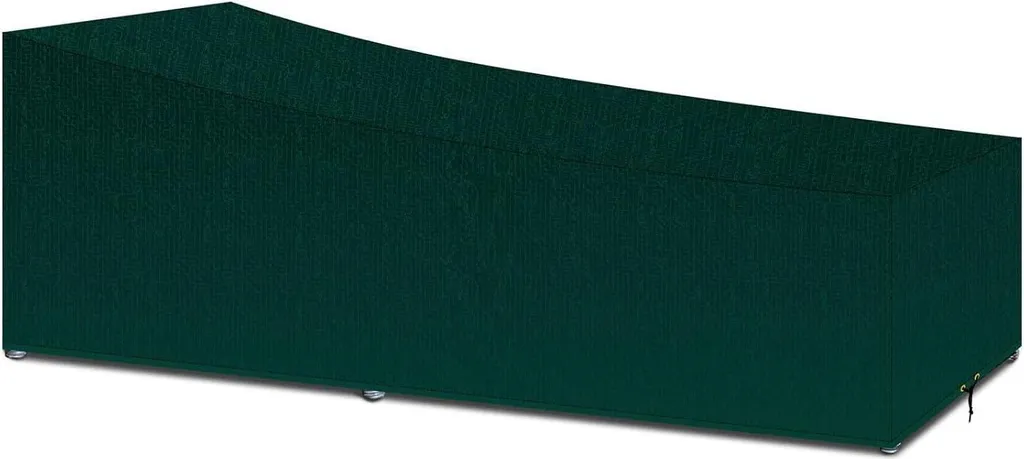 PATIO PLUS Housse de Bain de Soleil Étanche en Tissu PE Vert 220x80cm