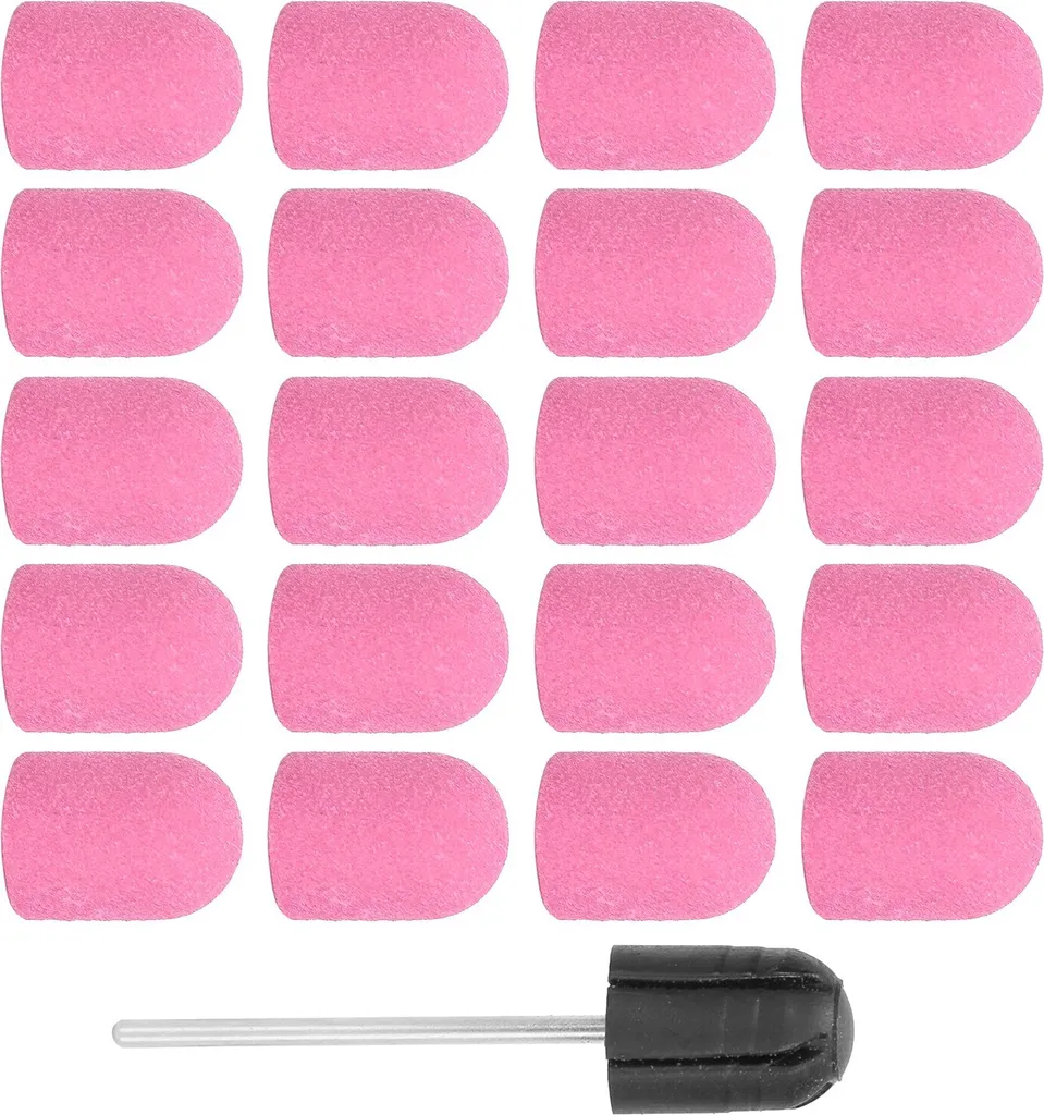 Set di nastri abrasivi per nail art, lucidatura e levigatura (13 x 19 mm), rosa