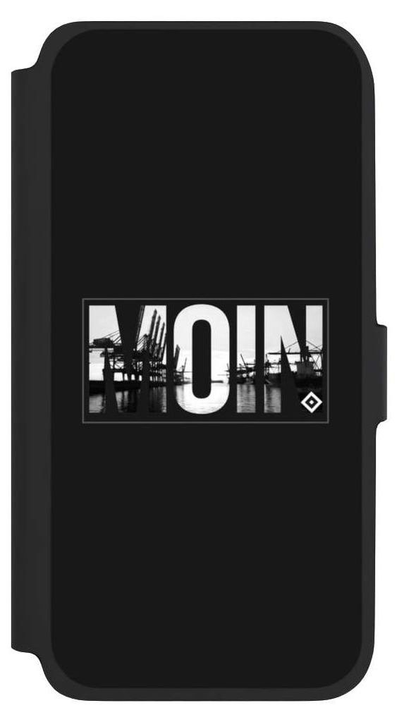NIVOCASE Klapphülle für Samsung Galaxy A17 5G Handyhülle aus Kunst Leder NIVOflip schwarz HSV Hamburger SV Offizielles Lizenzprodukt