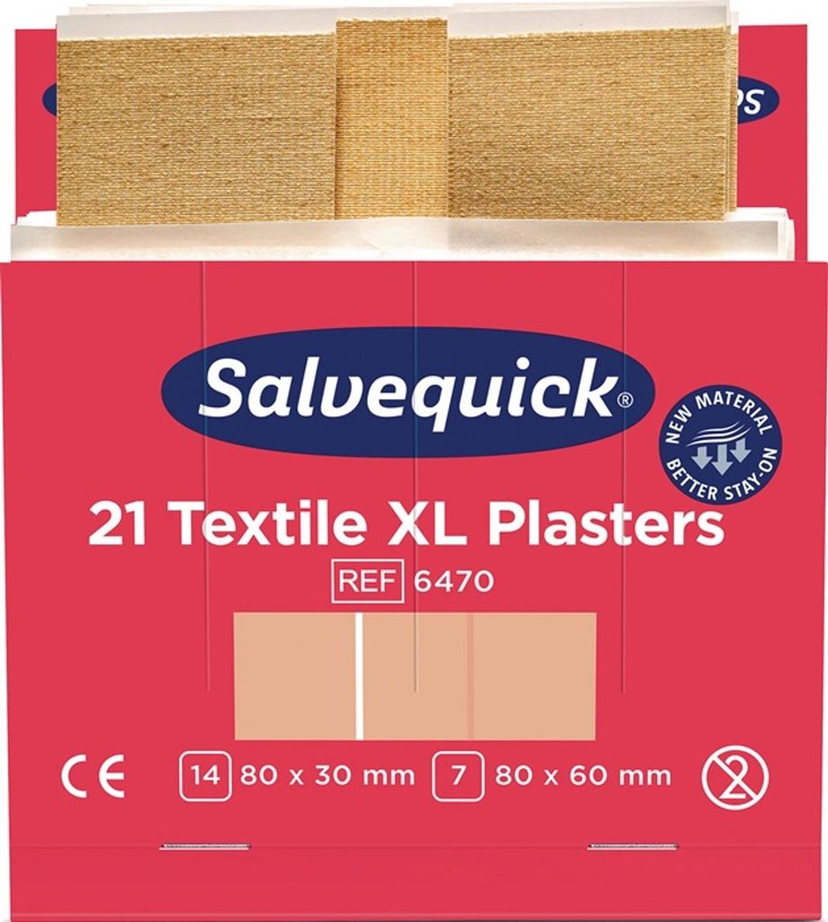 CEDERROTH Salvequick Nachf.6x21Pfl.Textil extra groß Produktbild 