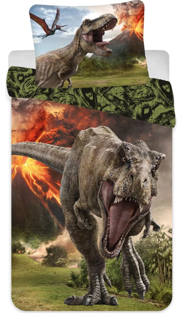 Juego de sábanas de algodón Jurassic World, suave y cómodo, Imagen del producto 