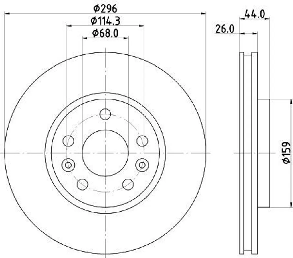 Disque de frein HELLA 8DD 355 131-871 pour Renault Captur II et Megane IV