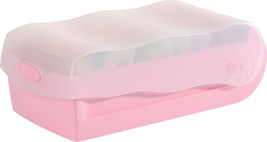 HAN Lernkartei CROCO A8 quer pastellrosa-transluzent