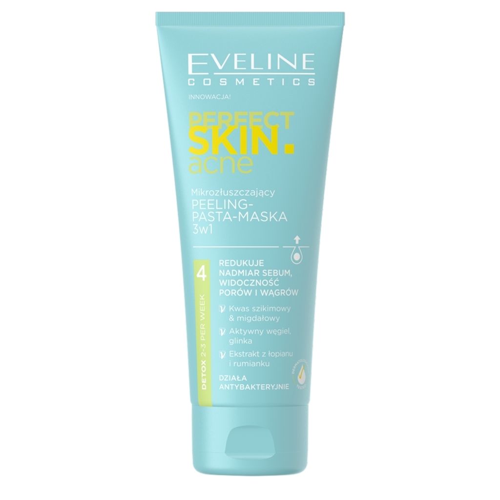 Eveline Perfect Skinacne Microexfoliating Peeling Mask 3-in-1 75ml