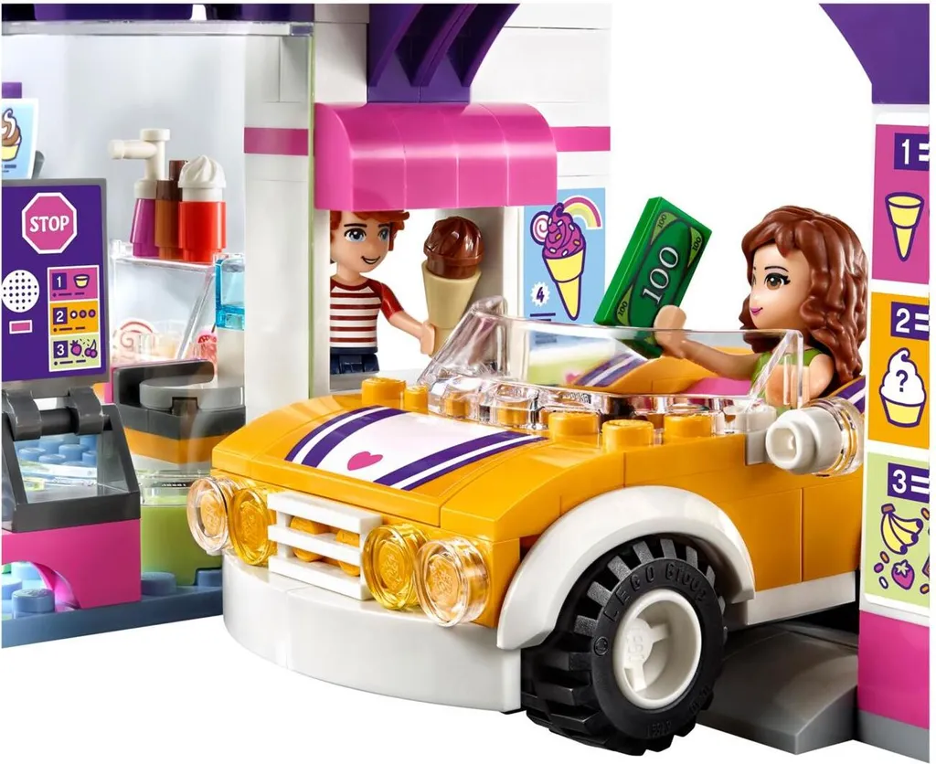 Jeu de Construction Salon de Yaourt Glacé Lego Friends 41320 complet