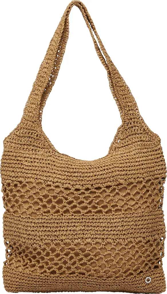 s.Oliver sac shopper marron clair - Grand sac à épaule élégant en simili
