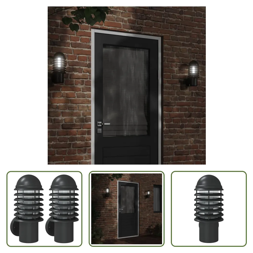 Applique Esterno Design Nero Acciaio Inox - Trasforma il tuo Outdoor