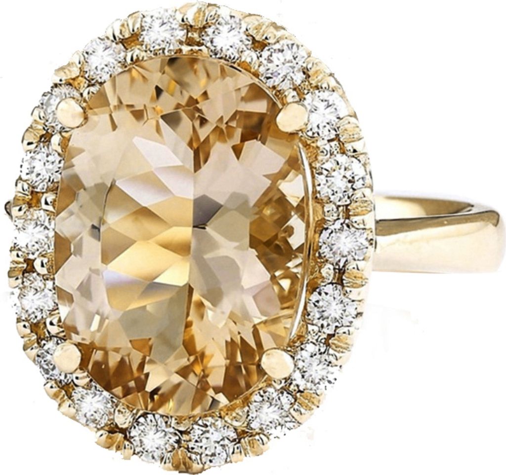 Valentinstagsgeschenk Ovaler künstlicher Topas-Strass-Frauen-Fingerring-Schmuck-Sekt,US 6