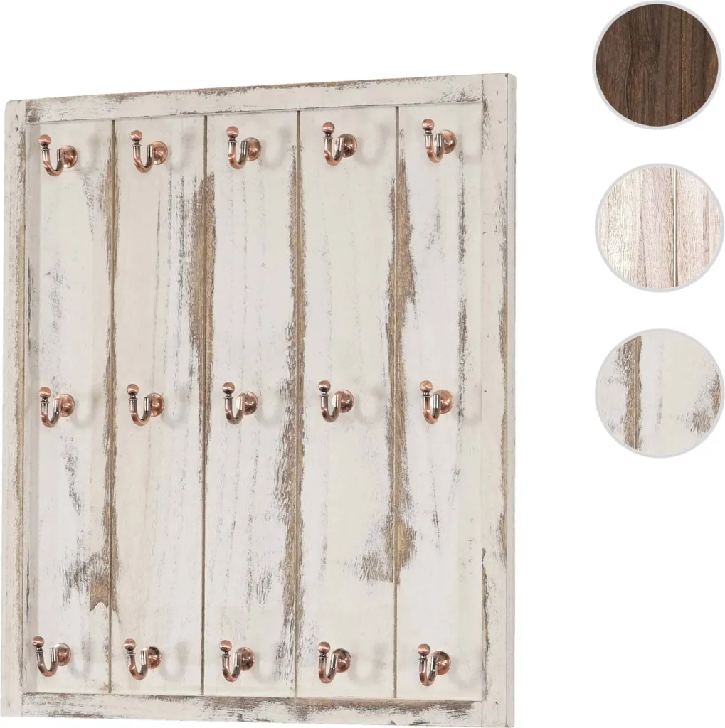 Libérez vos Placards avec le Porte-tasses Mural Marano Shabby Blanc - 5