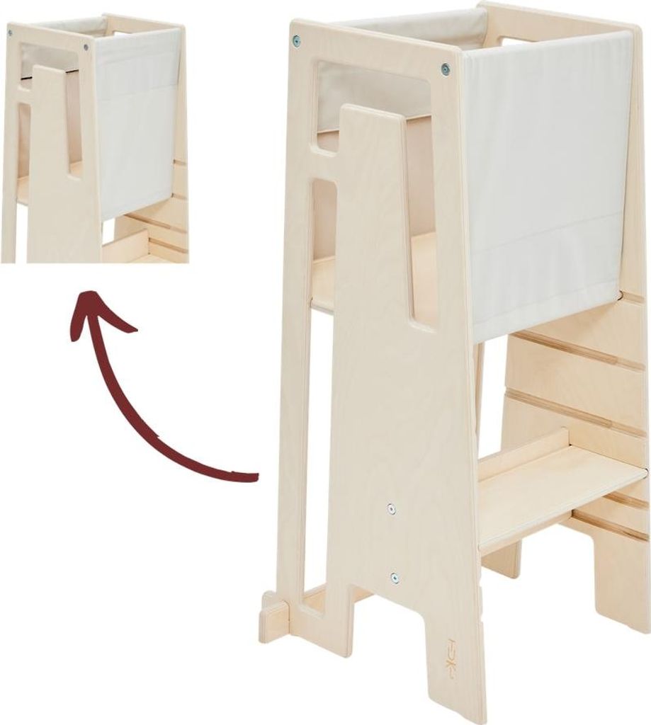 Tuki Entdeckertuch für Tuki Lernturm / Sicherheitstuch, Farbe:Sand