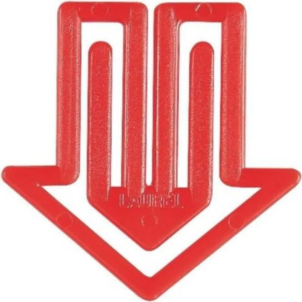 Büroklammern Pfeilklip 30mm VE=25 Stück rot