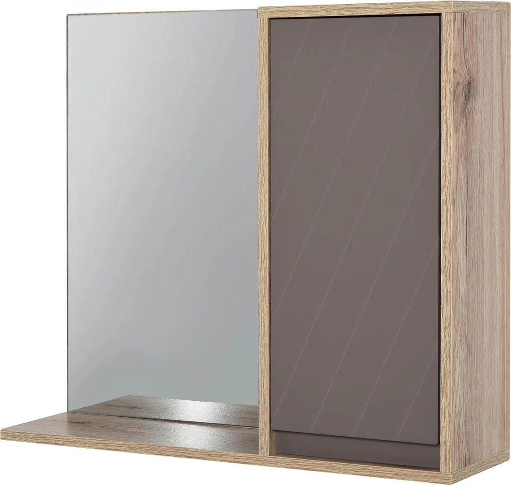 Meuble de rangement mural miroir pour salle de bain - Modèle Blanc