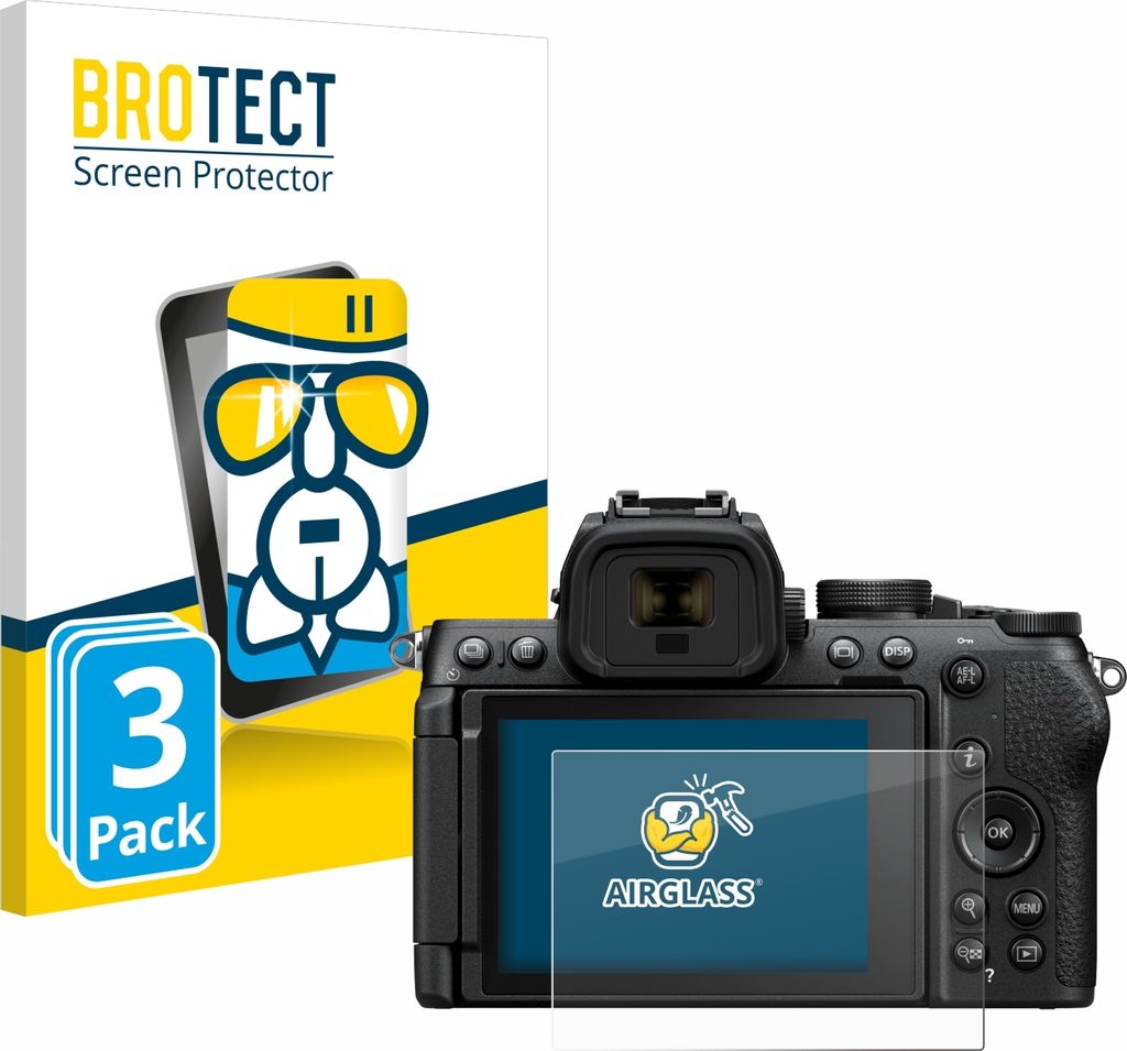 3x BROTECT Schutzglas für Nikon Z50 II Schutzfolie Panzer Folie Glas Display Schutz klar