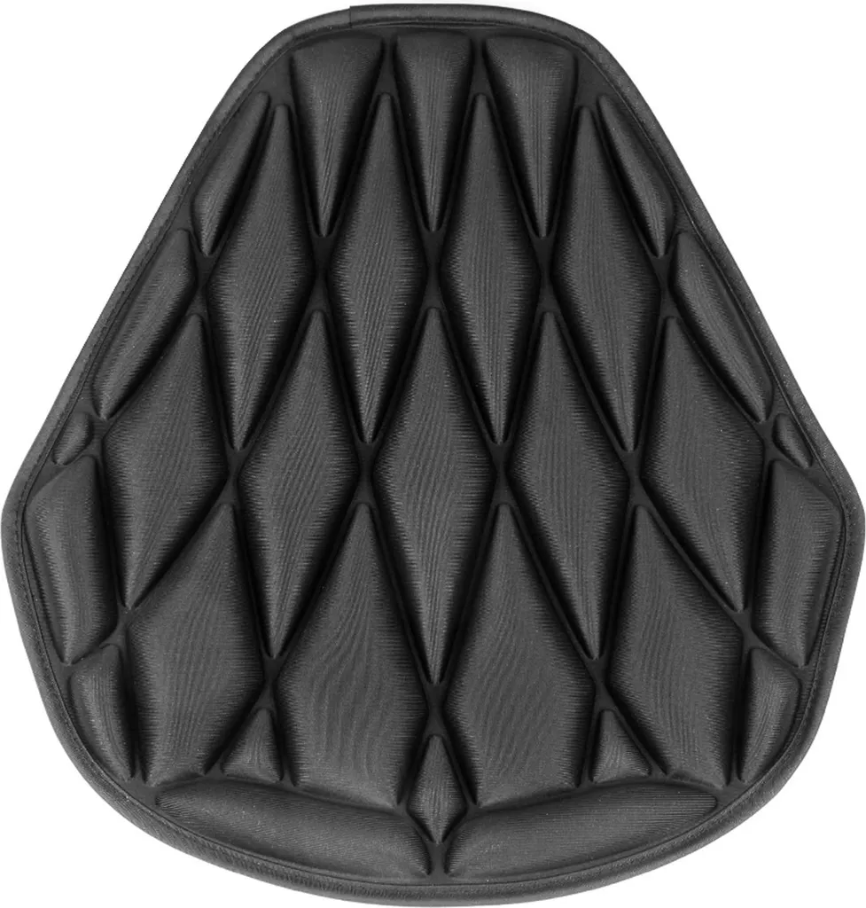 Housse de siège de moto respirante XL coussin de selle pour motard Noir
