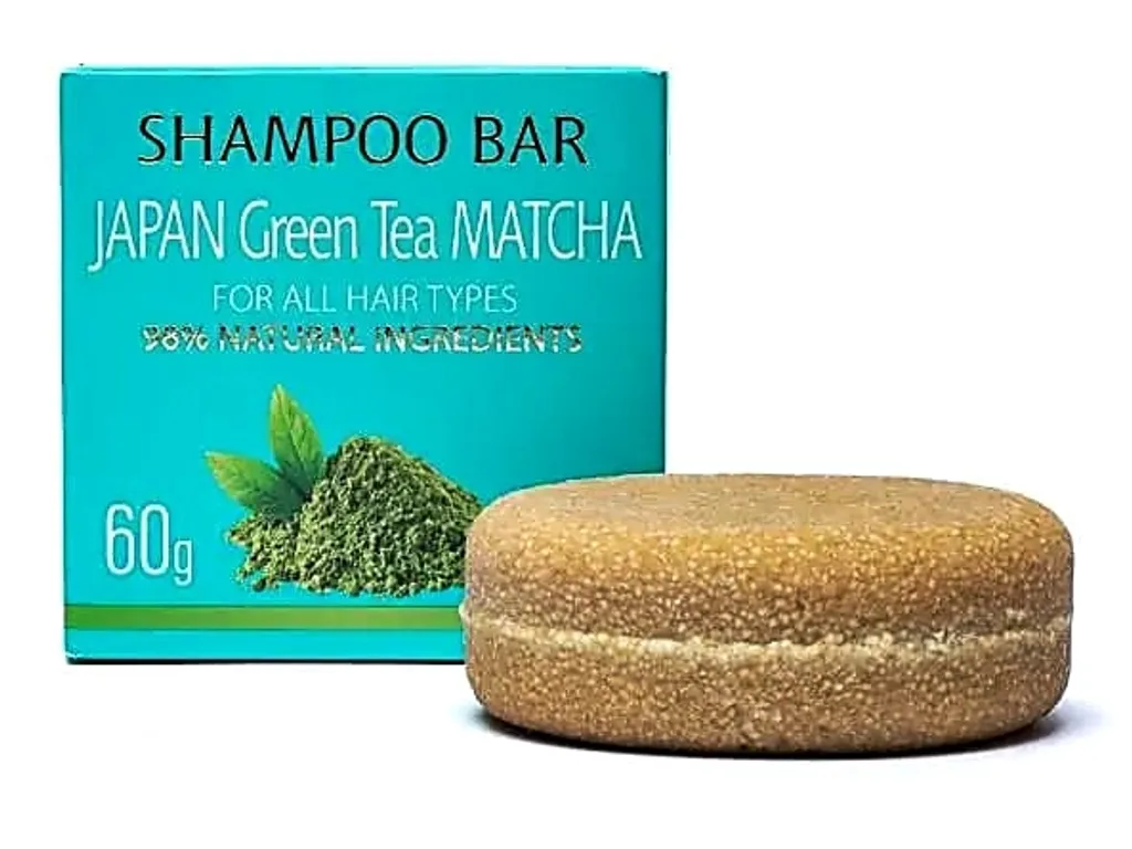 Lot de 3 Shampoings Naturels au Thé Vert Japonais - Soin Purifiant 60g