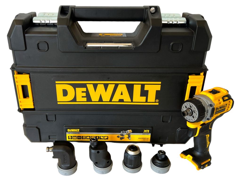 DEWALT Akku-Bohrschrauber + 4 Wechselköpfe 12V Basisversion Produktbild 