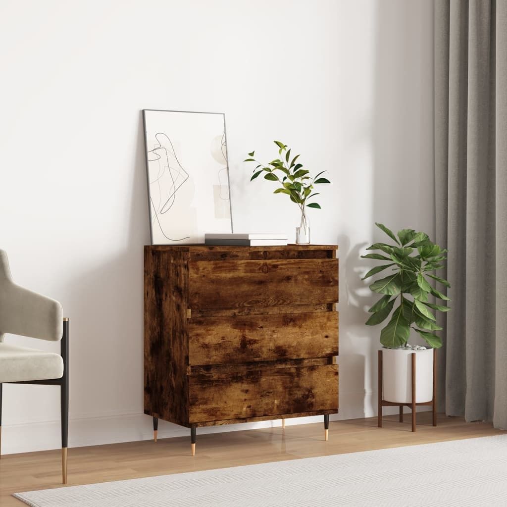 Maison Exclusive - Sideboard Räuchereiche 60x35x70 cm Holzwerkstoff