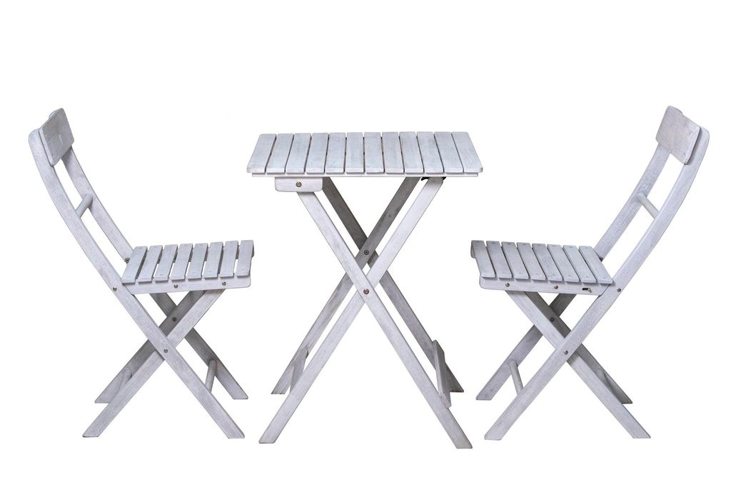 SIT Möbel Outdoor-Sitzgruppe | 2 Stühle, 1 Tisch | Produktbild 