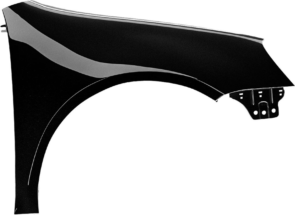 BLU Premium Kotflügel Passend für VW Volkswagen Golf V 5 Schrägheck LC9Z Rechts Schwarz BlackMagic | 2003-2009 | Vorderseite Vorne | Lackiert | ...