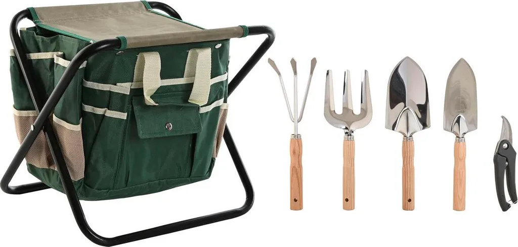 Kit jardinage pour potager et balcon 7 pièces outils à main 40 cm
