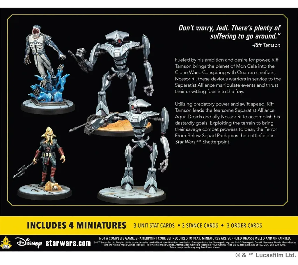 Extension Jeu de Figurines Star Wars Shatterpoint : Terror From Below Set