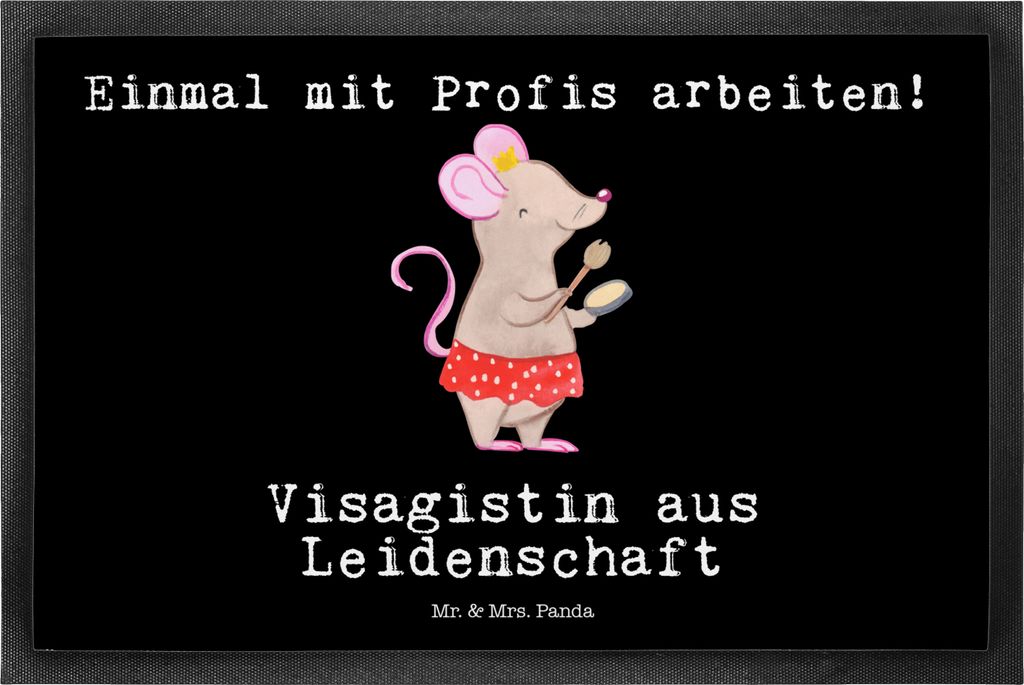 Mr. & Mrs. Panda fußmatte Visagistin Leidenschaft 50 x 75 Produktbild 