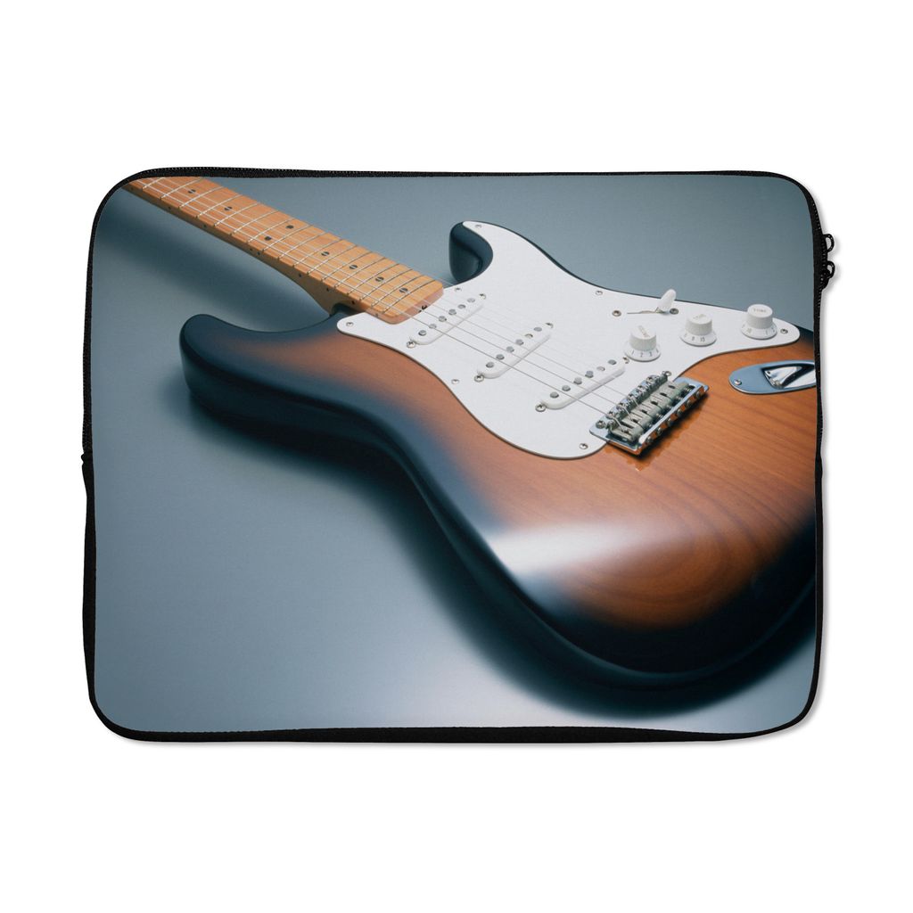 MuchoWow Laptop Hülle 13 Zoll Eine elektrische Gitarre aus Holz Laptoptasche - Laptophülle - Sleeve - Rundumschutz