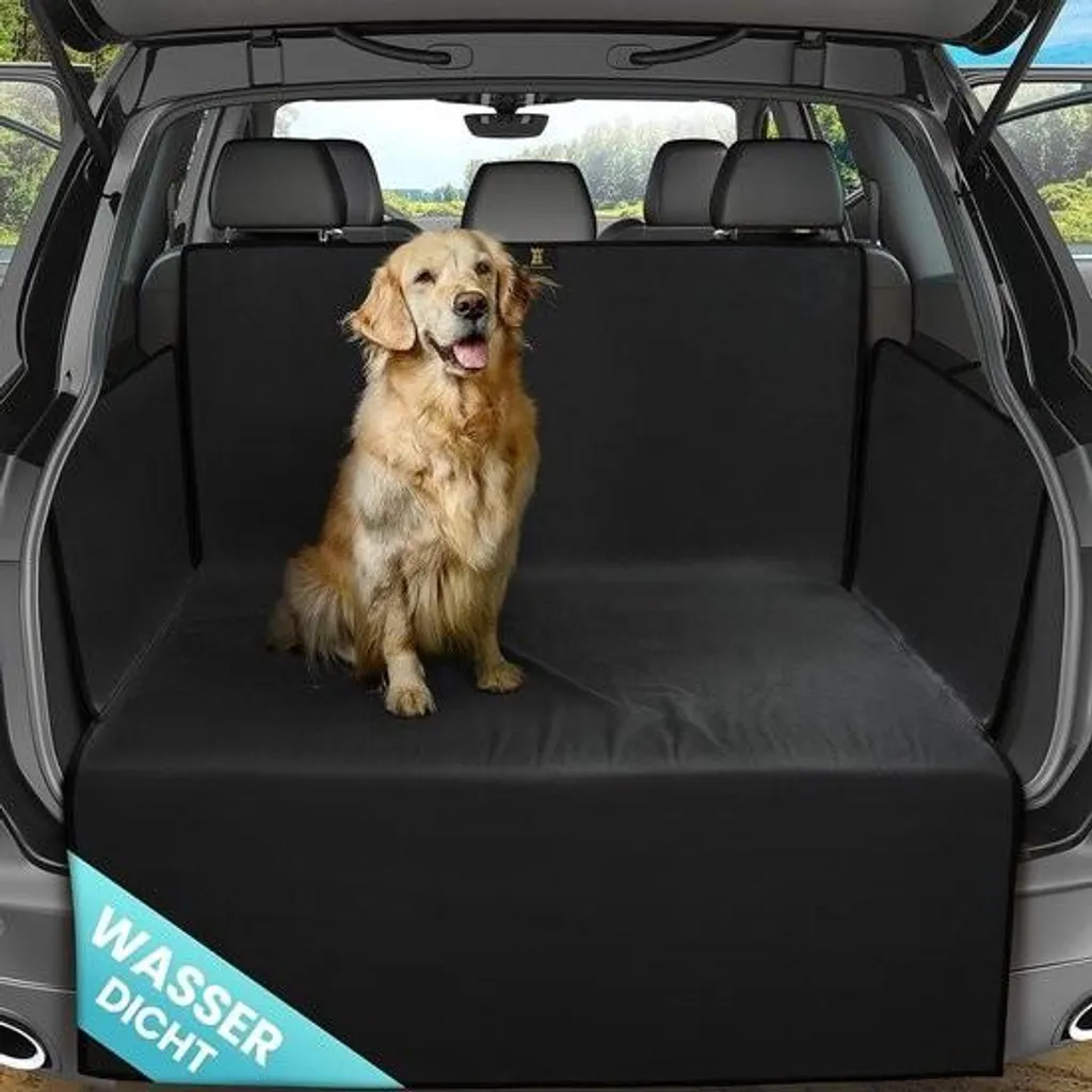 Housse de Protection Coffre Voiture Imperméable Noire pour Chien et Sac
