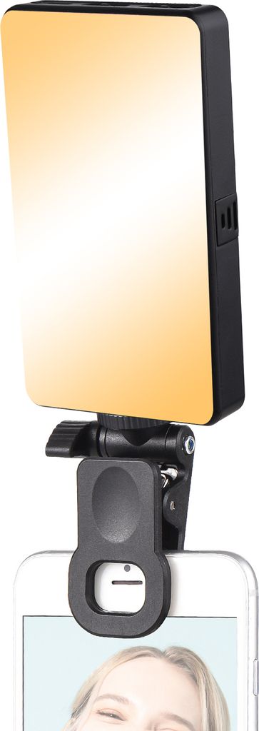 Andoer W140 Pocket Clip-on LED-Videoleuchte Handy-Fuelllicht Tablet-Computer Videokonferenzleuchte 2500K-6500K Dimmbar fuer Online-Meetings Live-St...