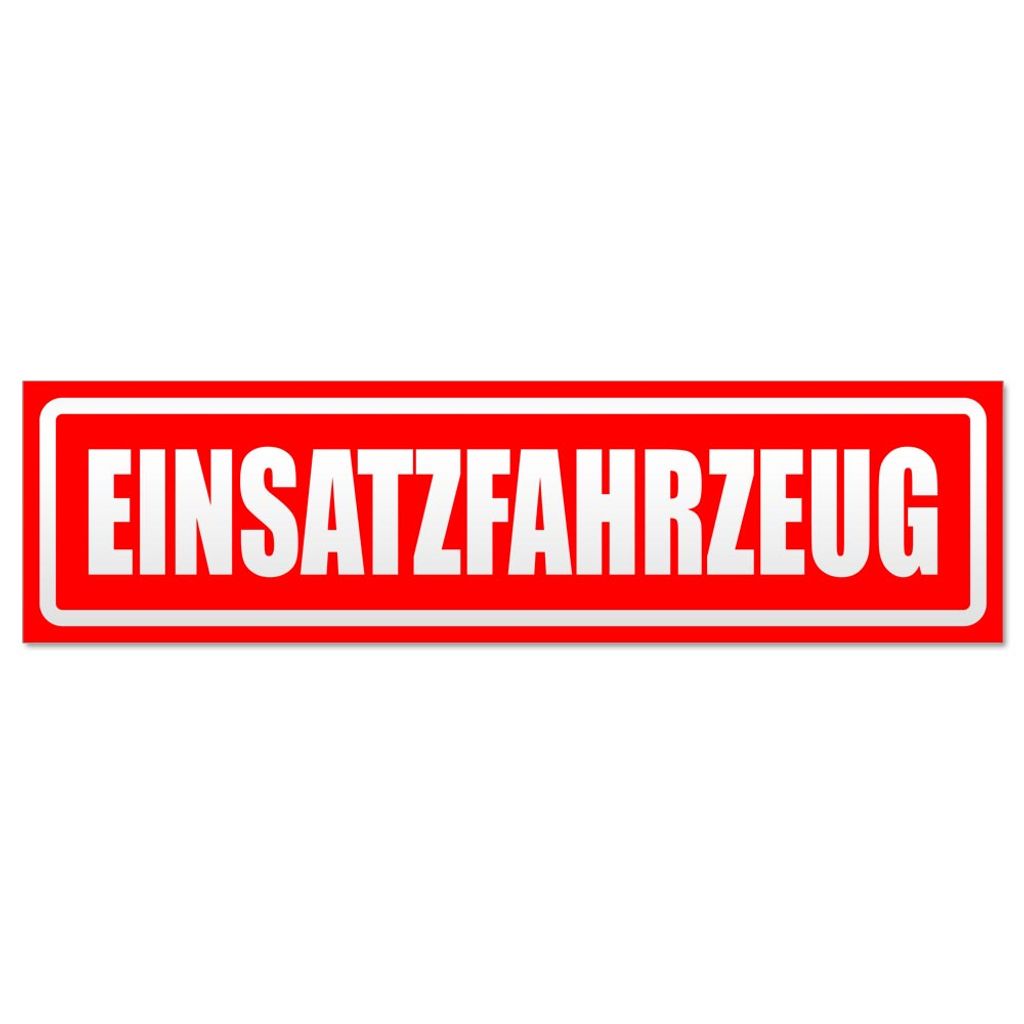 Einsatzfahrzeug invertiert Magnetschild Schild magnetisch