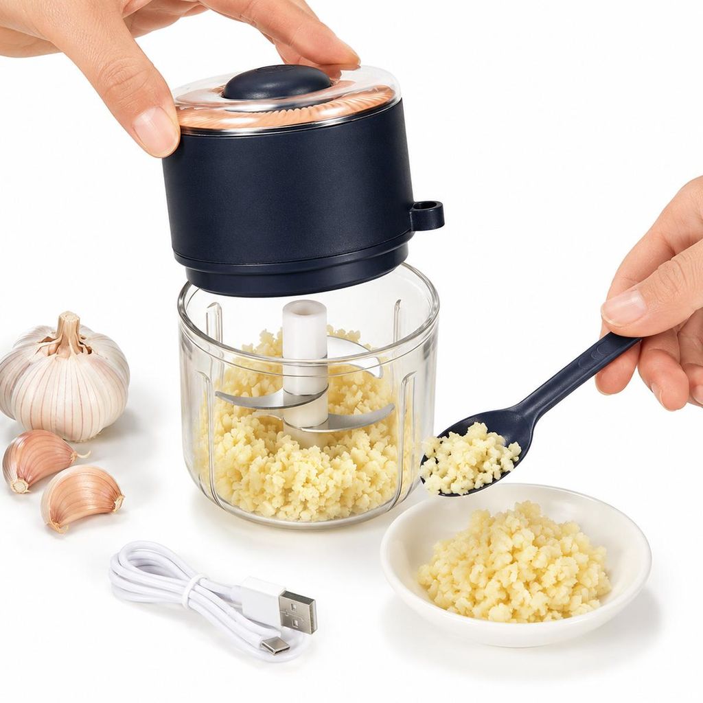 Elektrischer Zerkleinerer 350 ml, Mini Multizerkleinerer Produktbild 