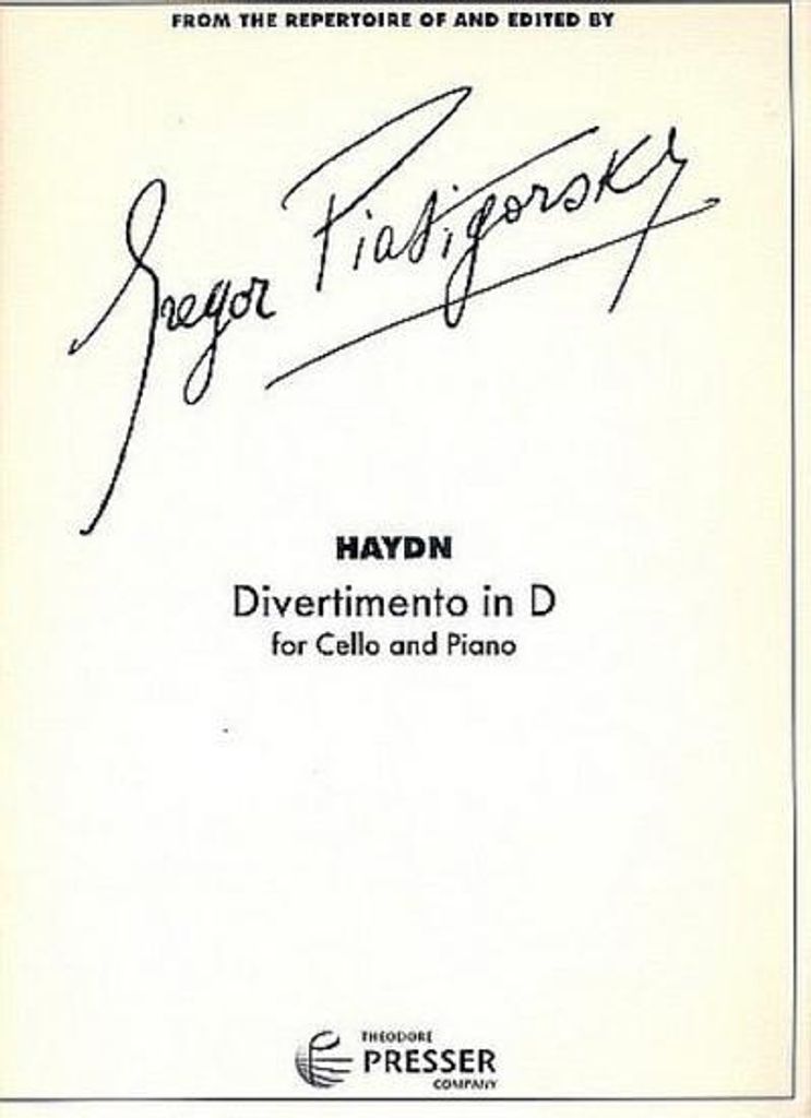 Divertimento D-Durfür Violoncello und Klavier
