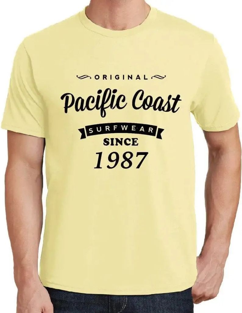 Herren Grafik T-Shirt Original Pazifikküsten-Surfware seit 1987 – Original Pacific Coast Surfware Since 1987 – Geschenk 37. Geburtstag Jahrest...