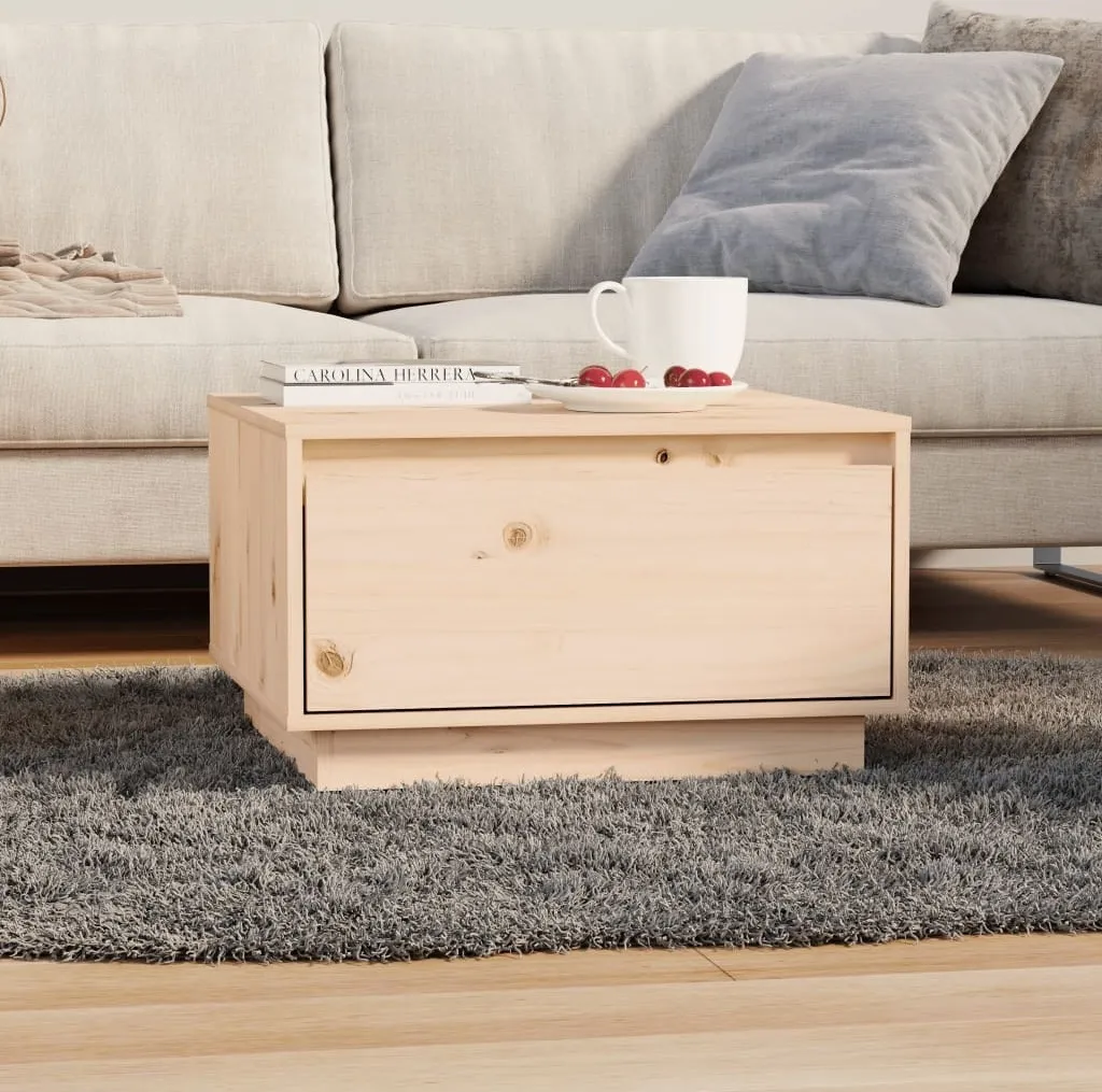 Tavolino Basso Maison Exclusive Pino Massello 55x56x32 cm | Luxury Wood