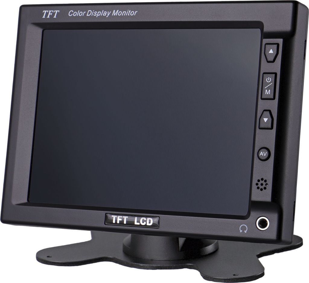 Carmedien 5,6" TFT Monitor CM56 Automonitor Standmonitor Einbaumonitor mit Mini 5,6 Zoll TFT Display 12V 4:3