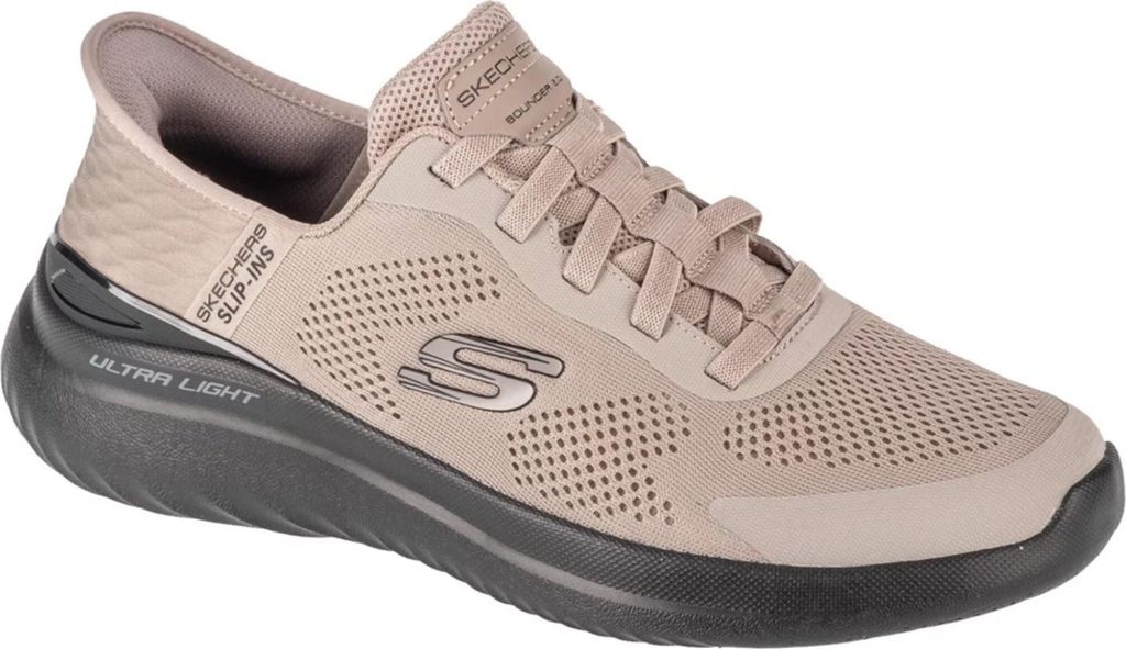 Skechers Slip-ins Bounder 2.0. Emerged 232459-TPBK Taupe Schwarz - EU 42
