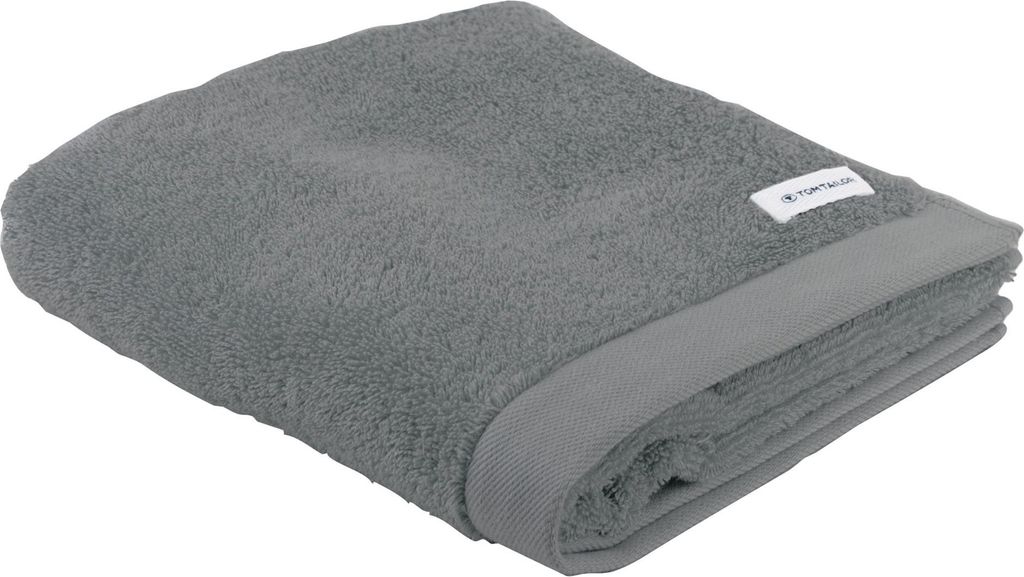 TOM TAILOR Handtuch - Color Bath Towel, Frottier, Baumwolle Grau 50x100cm